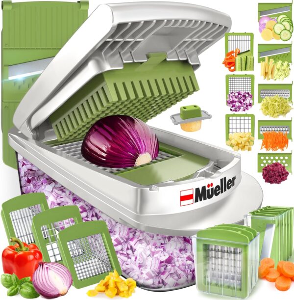 Mueller Pro-Series 10-in-1, 8 Blade Vegetable Chopper